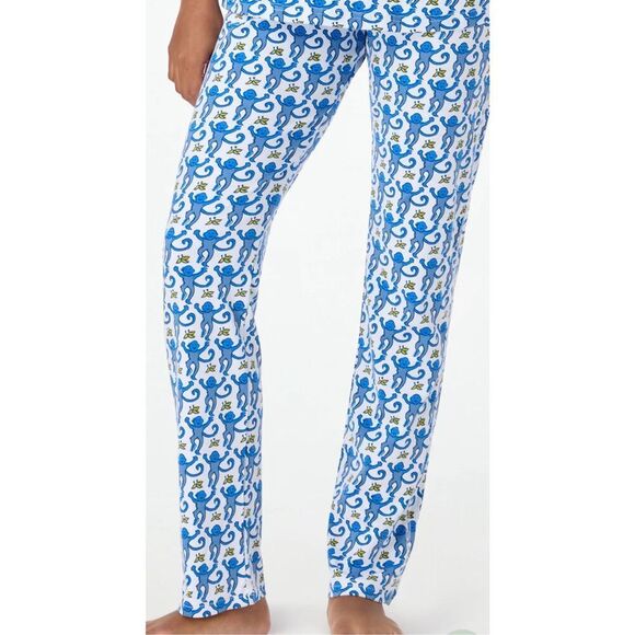 NWOT Roller Rabbit The Original monkey pajama bottoms, XS $78 A39 - Picture 1 of 6